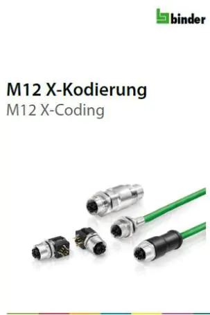 Binder M12 connectors with X-coding