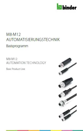 Binder basic product line automation technology M8-M12